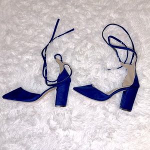Blue Strappy Heels